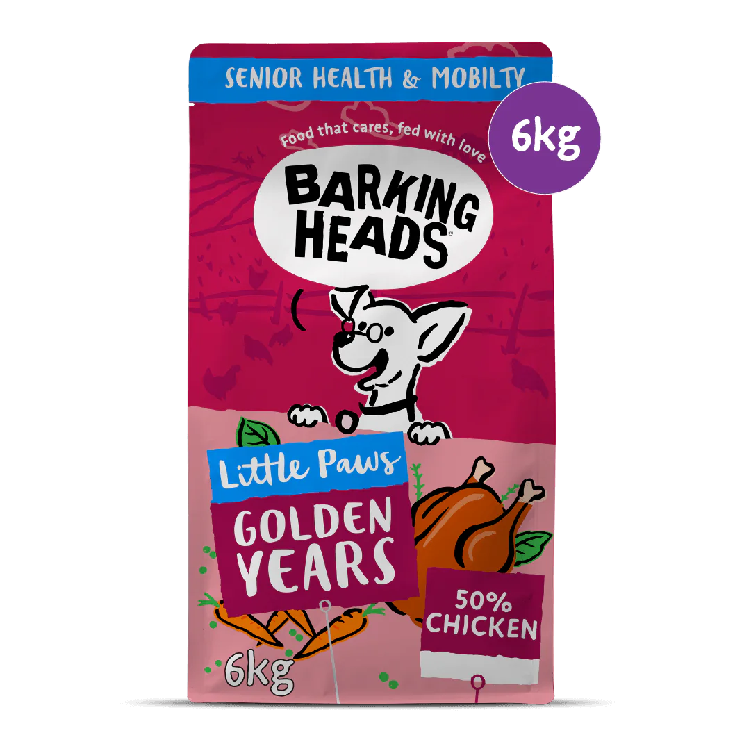 Barking Heads Little Paws Golden Years Chicken Dry Dog Food — 1.5 kg — product view 9