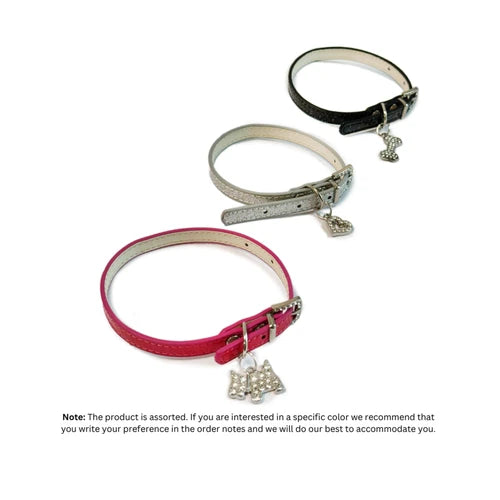 Bobby Charm Dog Collar - Charm Dog Collar 1 x 30 cm, Assorted Colors