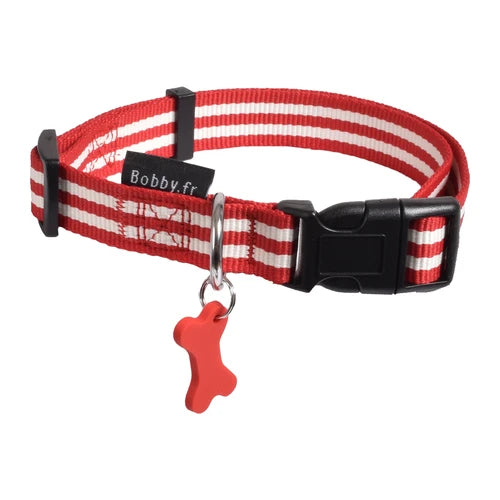 Bobby Collar Stripe Large - Red, Large