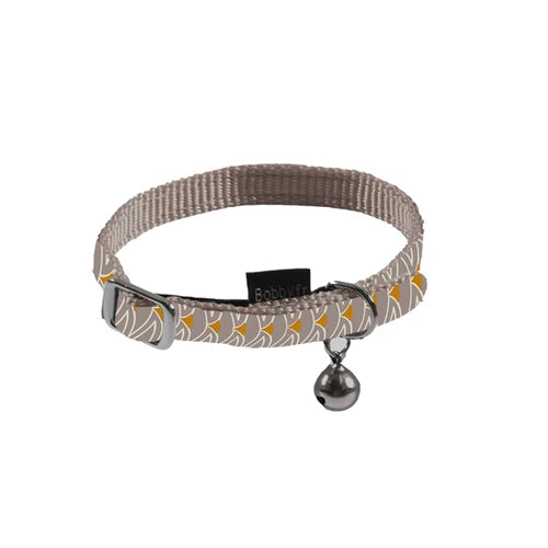 Bobby Geisha Cat Collar - Taupe