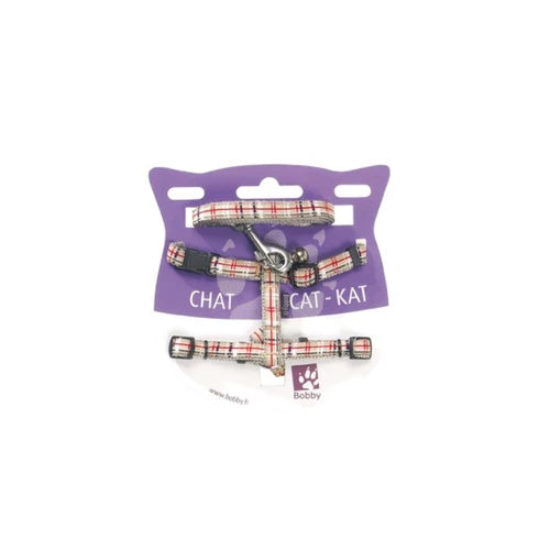 Bobby Kilt Cat Harness & Lead - Kilt Cat Harness & Lead Beige, XSmall