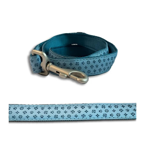 Bobby Mylord Leatherette Dog Leash - Light Blue, 120 × 2.5 cm