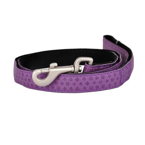 Bobby Mylord Leatherette Dog Leash - Purple, 120 × 2 cm