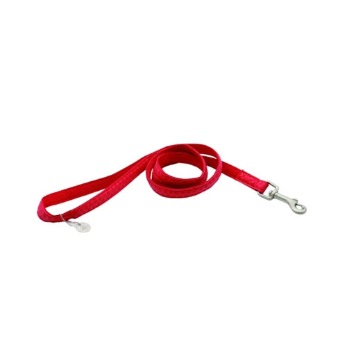 Bobby Mylord Leatherette Dog Leash - Red, 120 × 2.5 cm