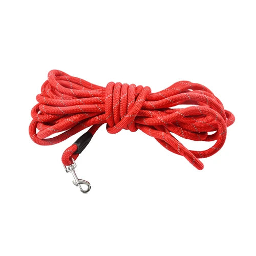 Bobby Walk Long Line Dog Leash - Red, 5 M