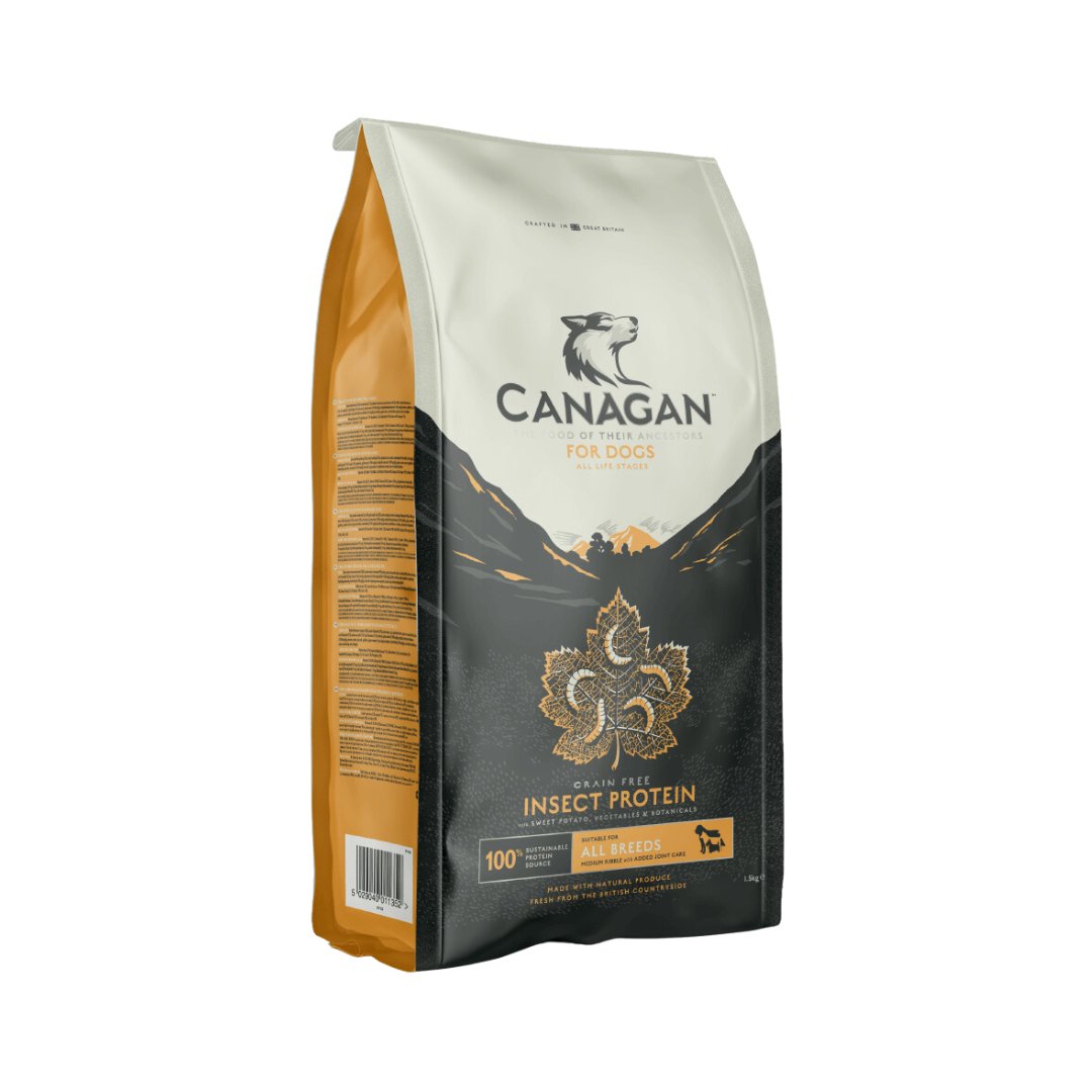 Canagan Insect Protein Dry Dog Food – Hypoallergenic and Grain-Free (1.5kg/5kg)