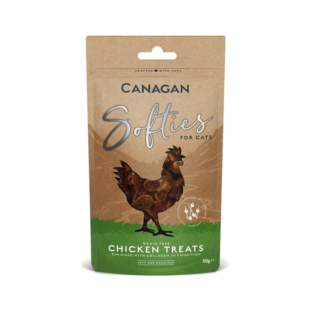 Canagan Softies Chicken Cat Treats 50g – Grain-Free with Collagen in UAE