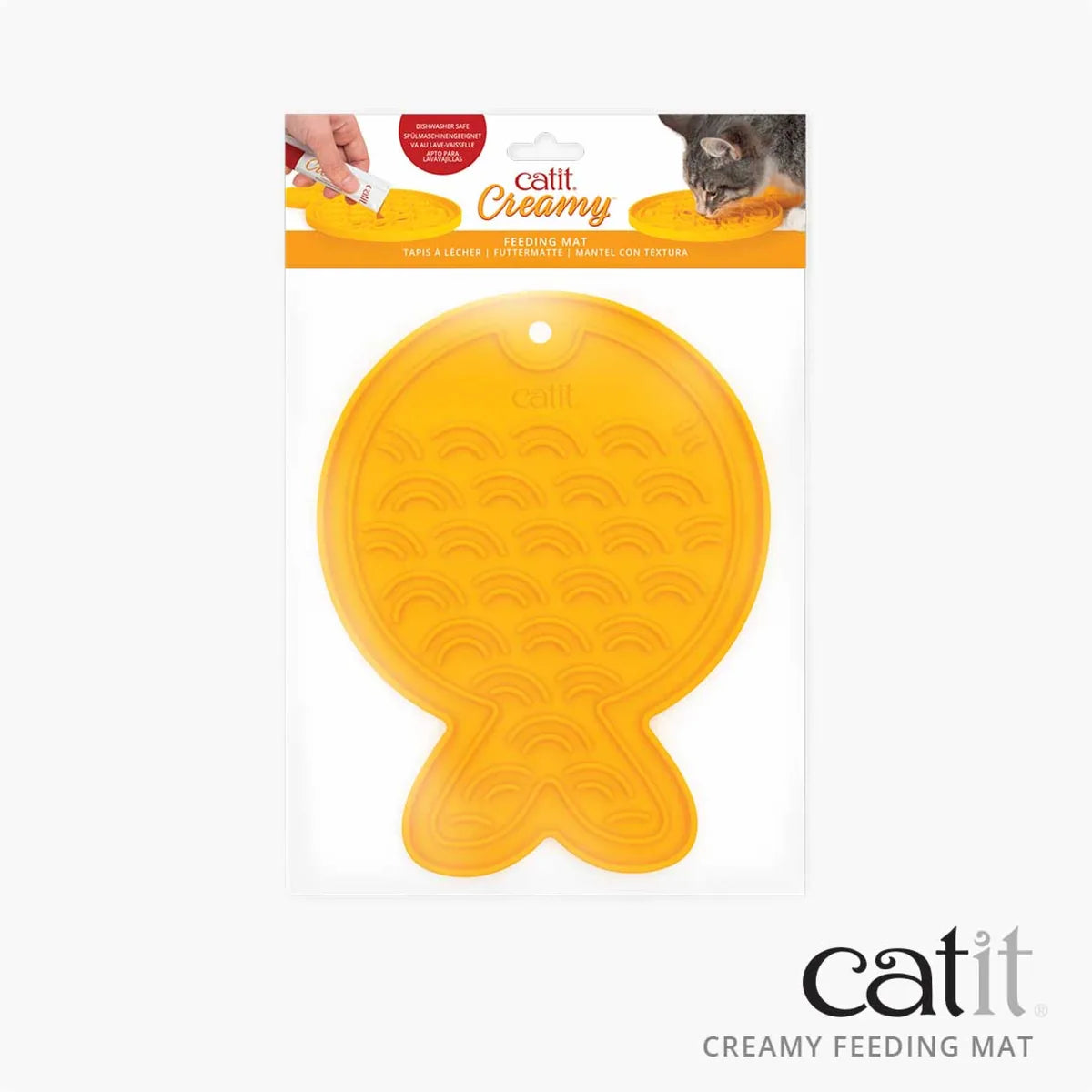 Catit Creamy Fish-shaped Silicon Feeding Mat – Feeding Mat additional product view 4
