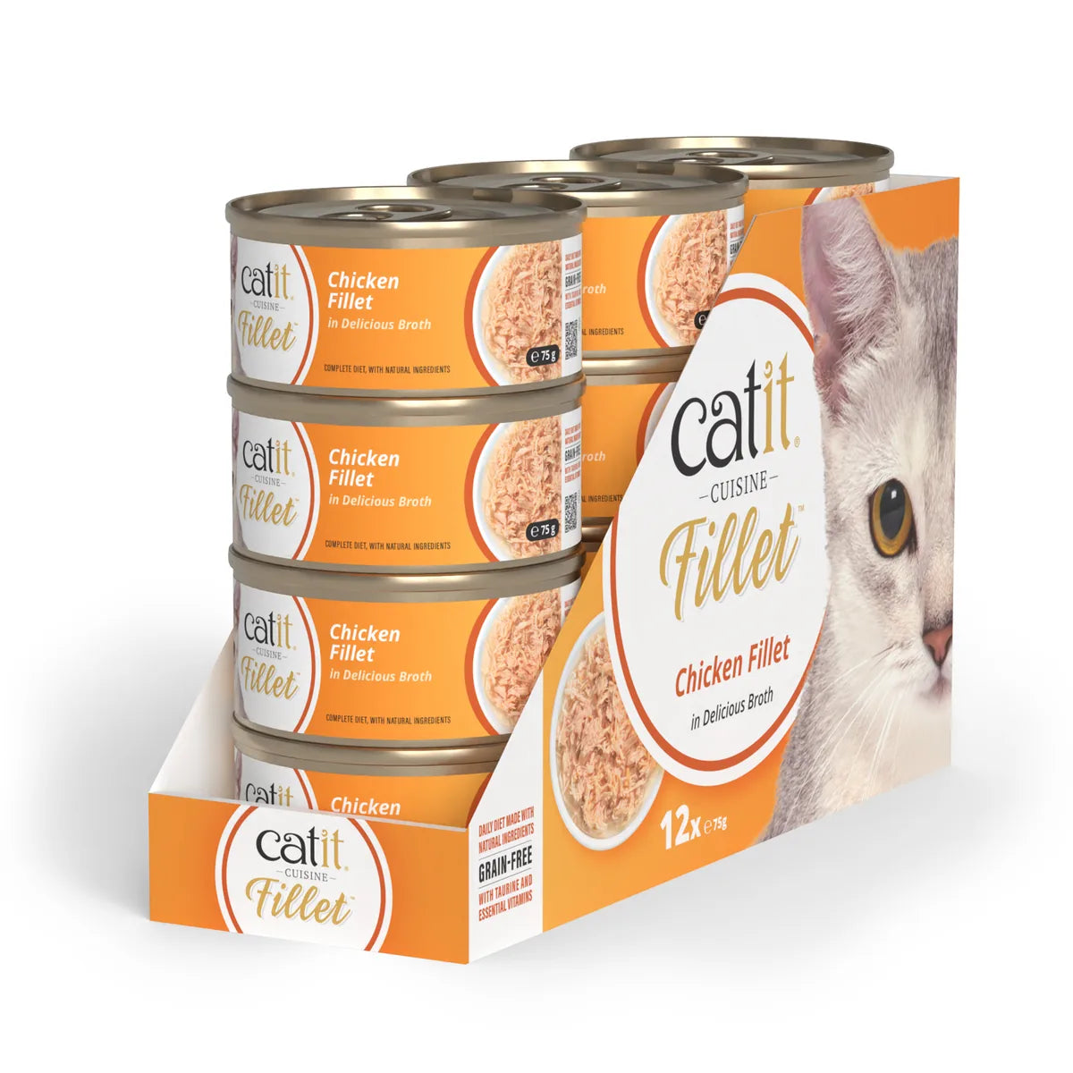 Catit Cuisine Chicken Fillet, 12 x 75 g – 12 × 75 g main product image