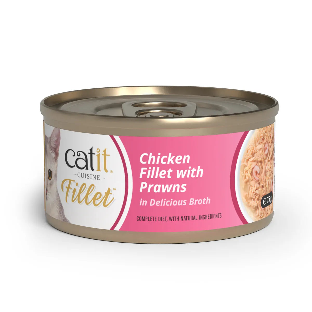 Catit Cuisine Chicken Fillet with Prawns, 12 x 75 g – 12 × 75 g additional product view 1