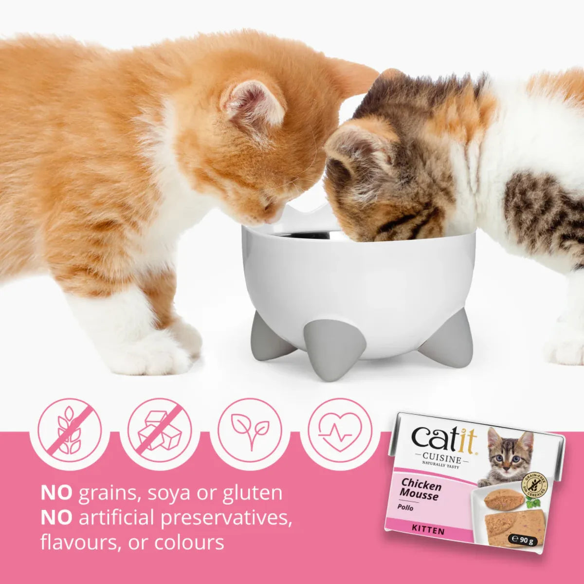 Catit Cuisine Chicken Mousse Kitten Food, 90g Tetra, 12pcs/box – 12pcs/box additional product view 1