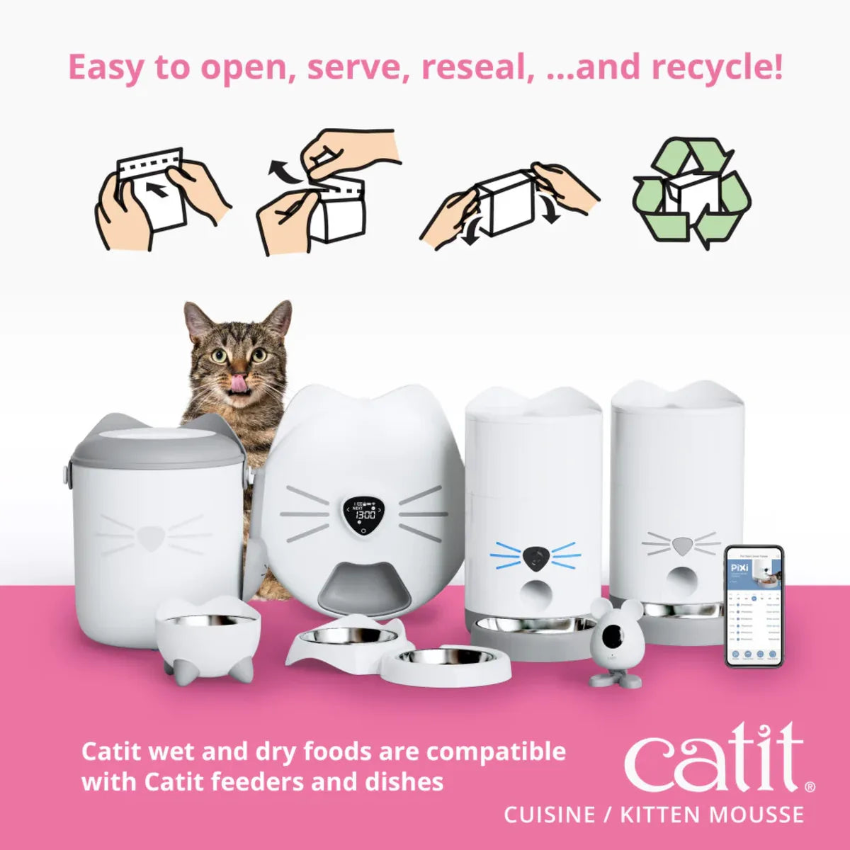 Catit Cuisine Chicken Mousse Kitten Food, 90g Tetra, 12pcs/box – 12pcs/box additional product view 3