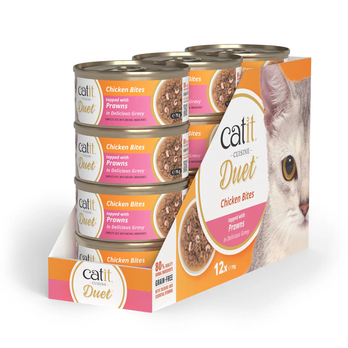 Catit Cuisine Duet, Chicken with Prawns, 12 x 75 g – 12 × 75 g main product image