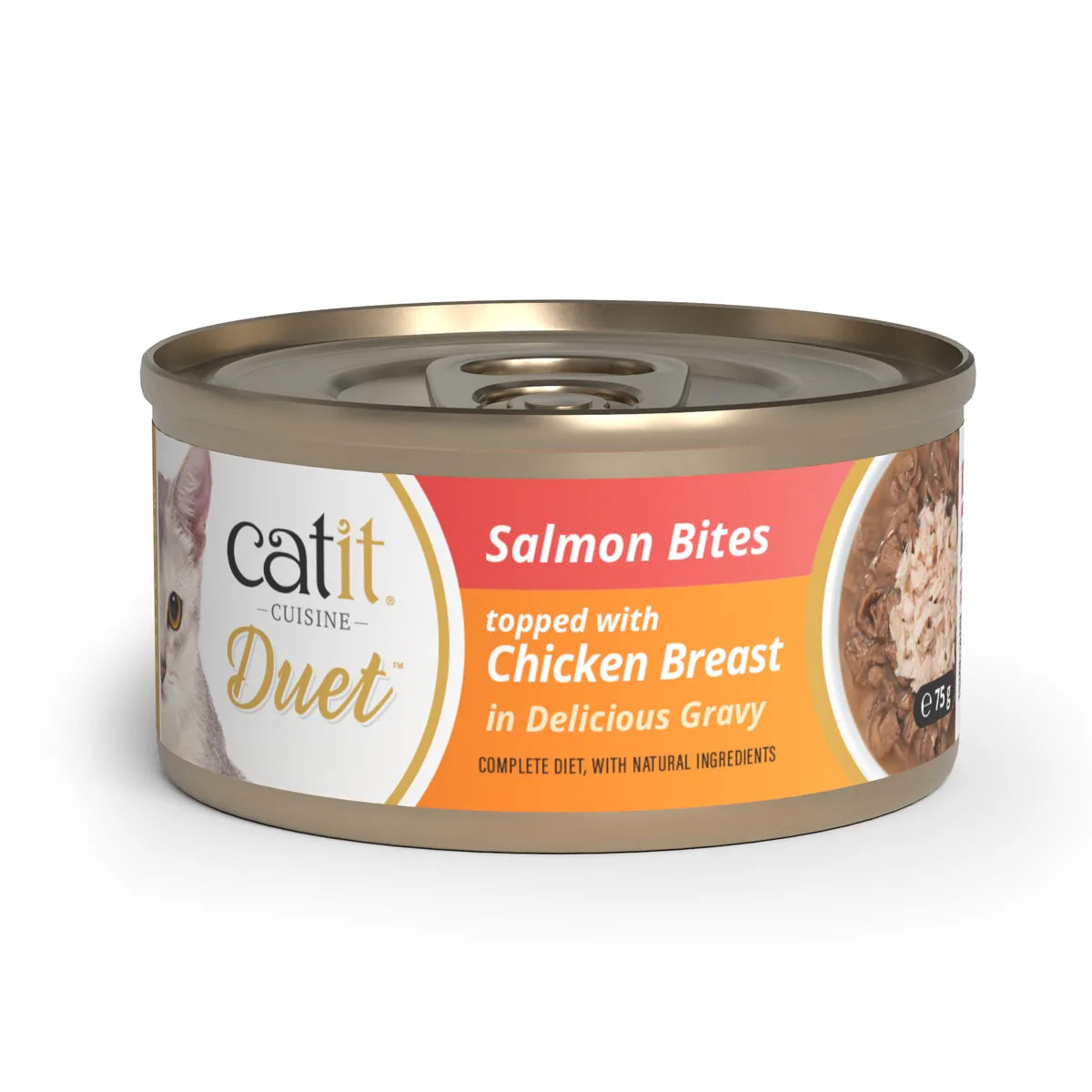 Catit Cuisine Duet, Salmon with Chicken, 12 x 75 g – 12 × 75 g additional product view 1