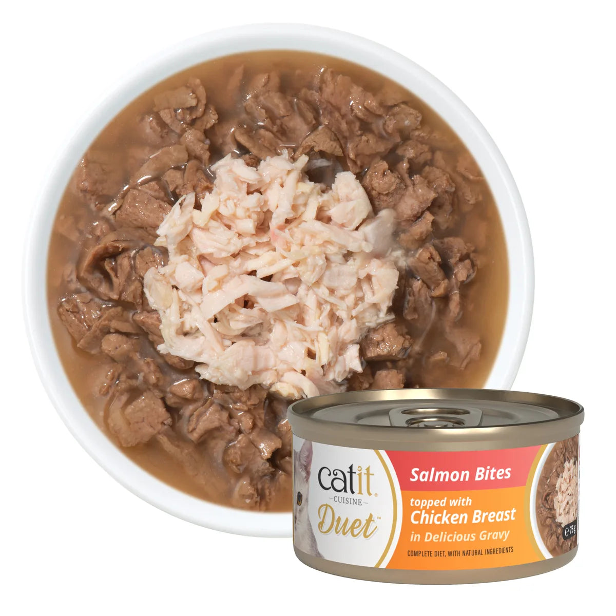 Catit Cuisine Duet, Salmon with Chicken, 12 x 75 g – 12 × 75 g additional product view 2