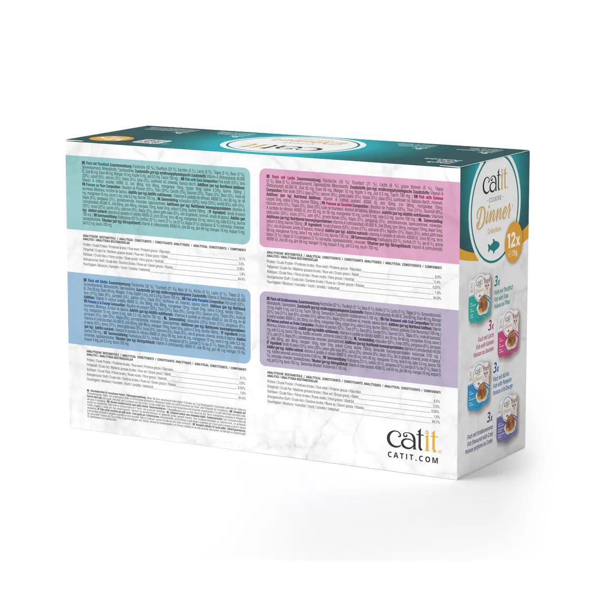 Catit Fish Dinner Multipack, 12 x 75 g – 12 × 75 g additional product view 1