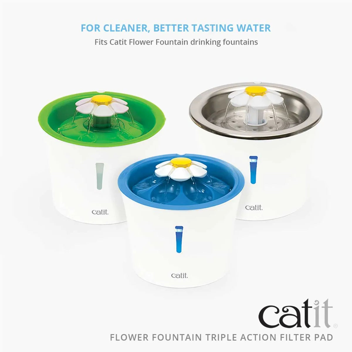 Catit Flower Fountain Triple Action Filter Pad, 2pcs – 2pcs additional product view 2