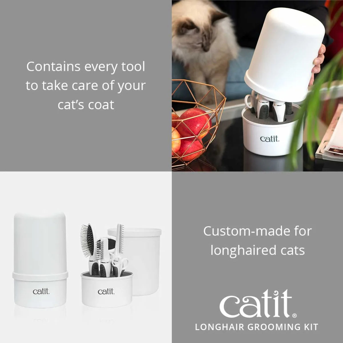 Catit Grooming Kit for Longhair – Longhair Kit additional product view 2
