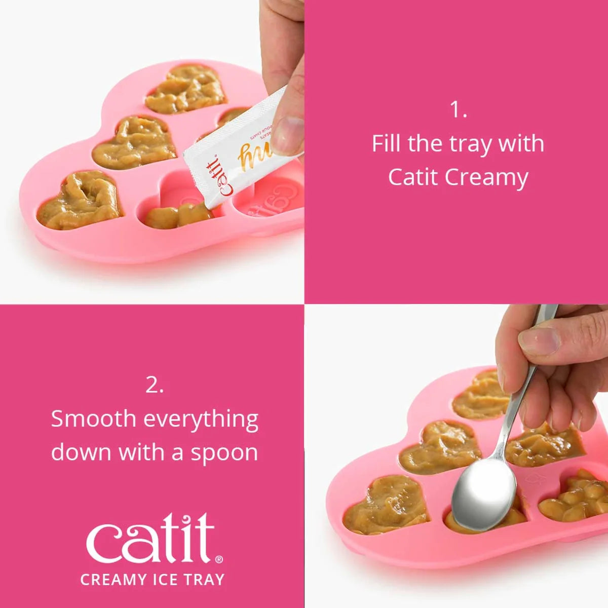 Catit Heart-Shaped Silicone Ice Tray – Ice Tray additional product view 1