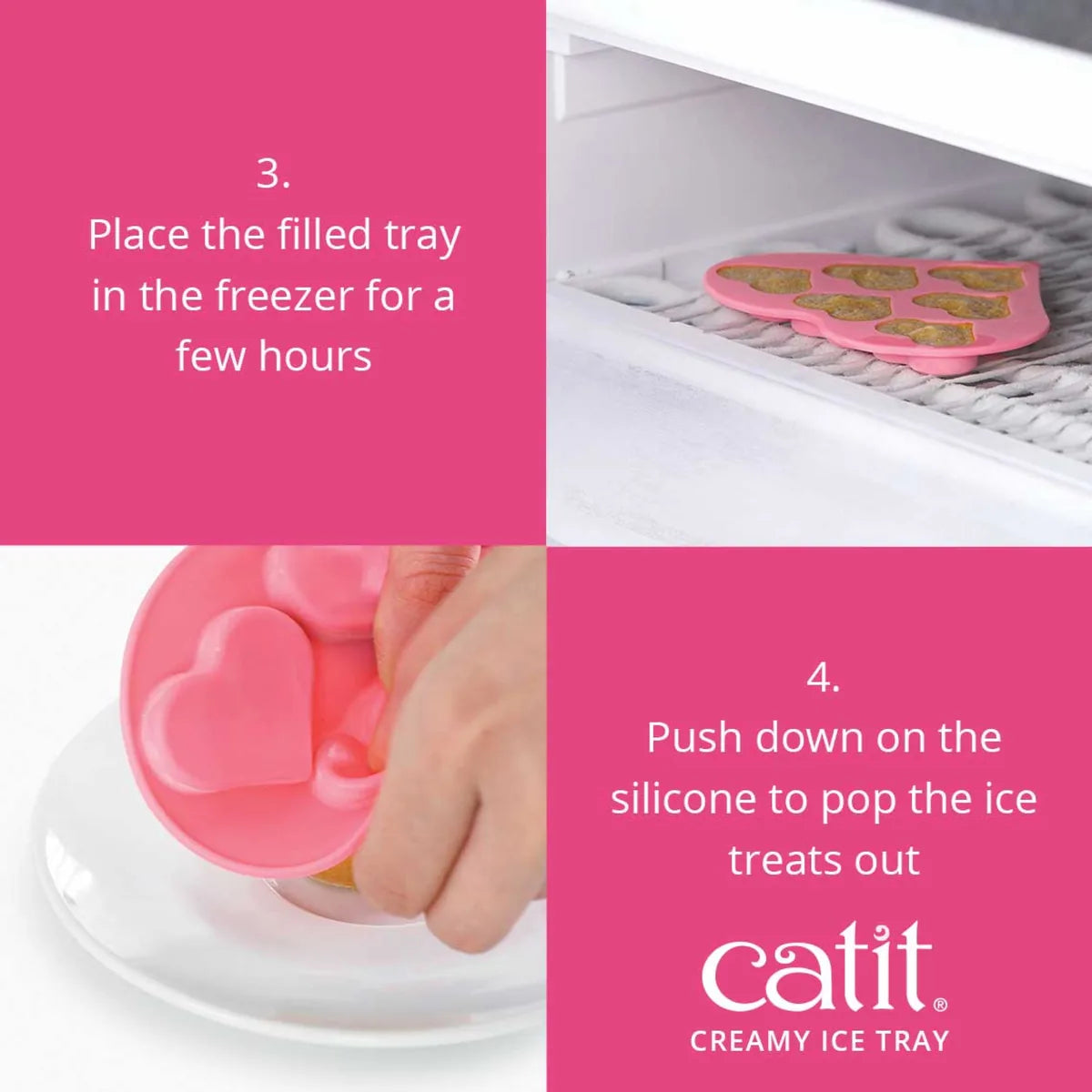 Catit Heart-Shaped Silicone Ice Tray – Ice Tray additional product view 2