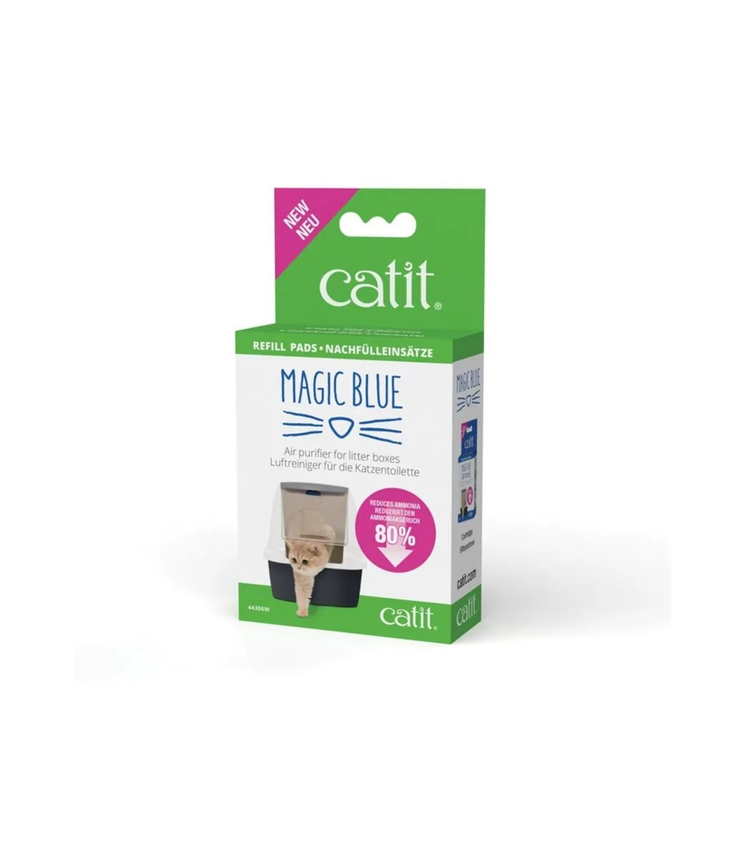 Catit Magic Blue Cat Litter Box Filter Refill Pads - front view