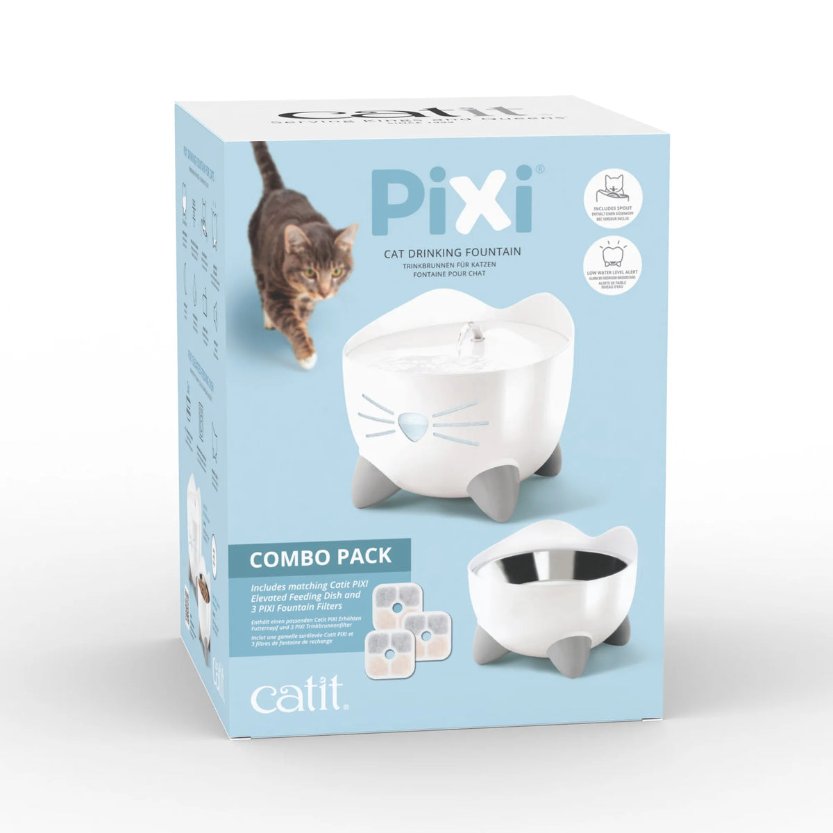 Catit PIXI Drinking Fountain Combo Pack – product view 4