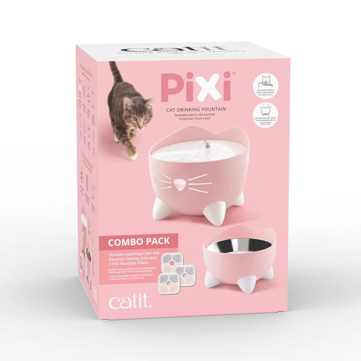 Catit PIXI Drinking Fountain Combo Pack – Pink additional product view 3