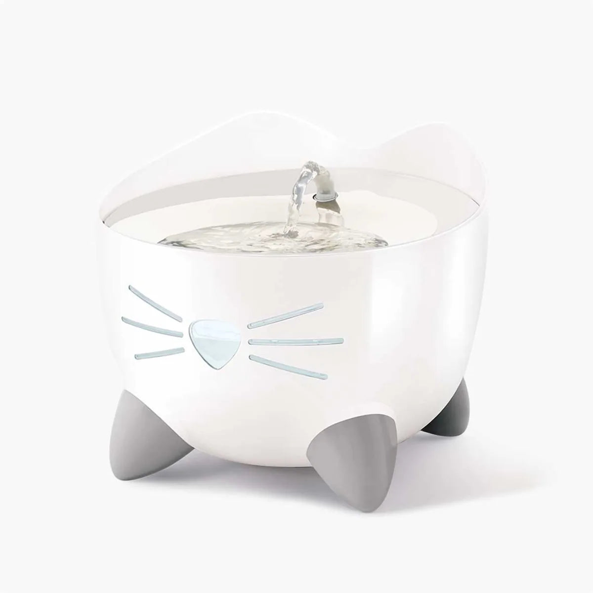 Catit Pixi Stainless Steel Fountain White, 2.5 L – 2.5 L main product image