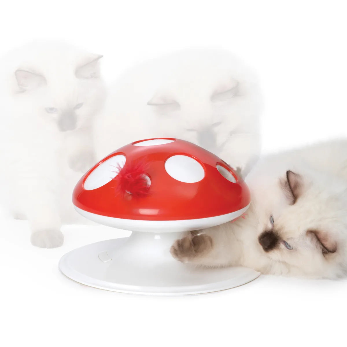Catit Senses 2.0 Interactive Feather Toy - Mushroom – Toys additional product view 2
