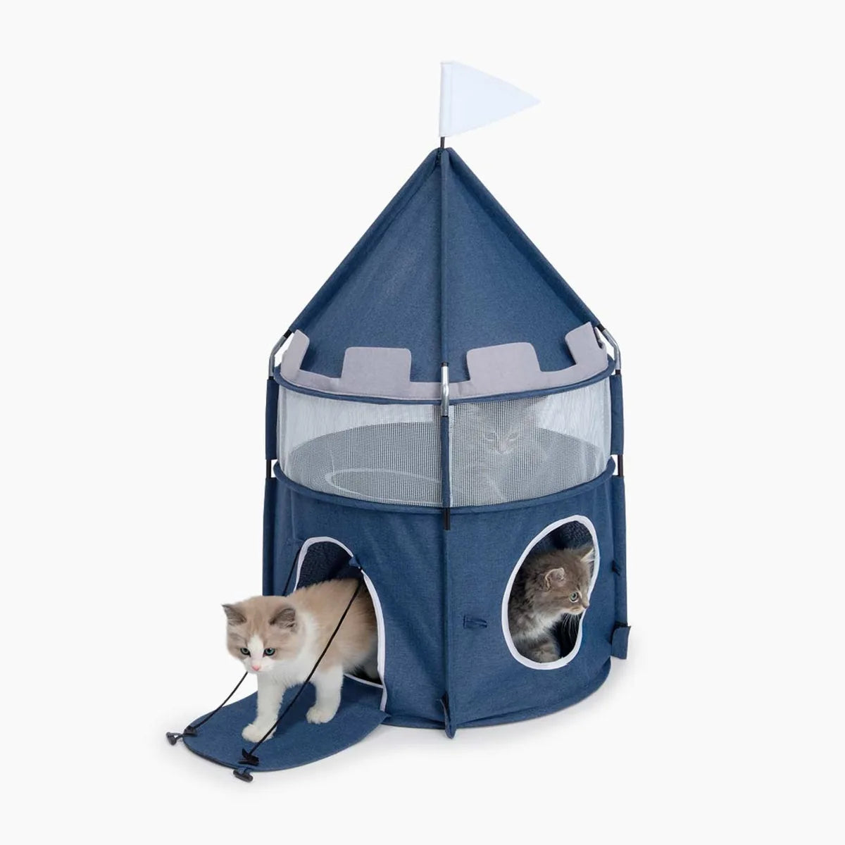 Catit Vesper Cat Tower Castle Blue, 48x48x95 cm – 48×48×95 cm main product image