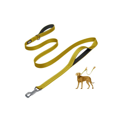 Fida Heavy Duty Dog Leash – 1.2–1.8 m - Color Yellow