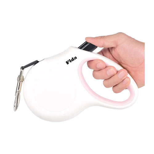 Fida JFA Retractable Dog Leash - Color White, Size L