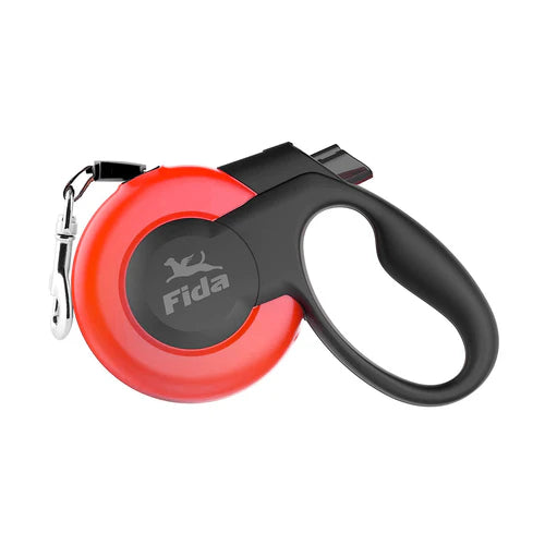 Fida Mars Heavy Duty Retractable Dog Leash - Color Red