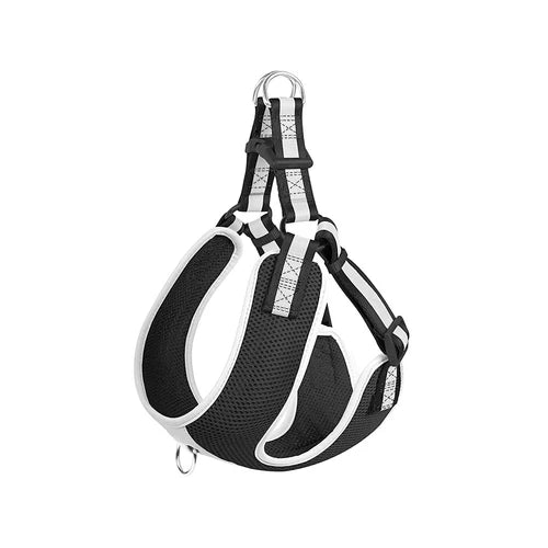 Fida Reflective Step-In Dog Harness - Color Black