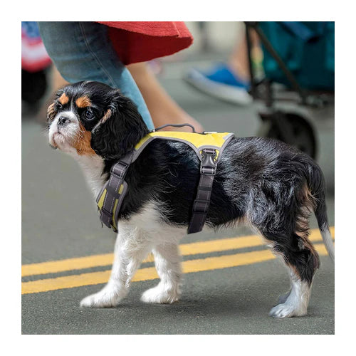 Fida Yellow No-Pull Dog Harness with Saddle Bags - product detail 7