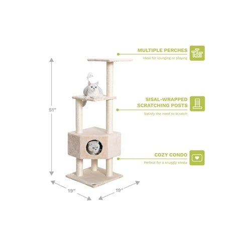 Go Pet Club 130 cm Cat Tree Condo - product detail 2