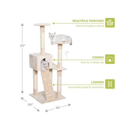 Go Pet Club 132 cm Cat Tree Condo - product detail 2