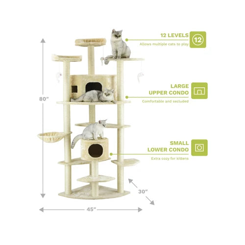 Go Pet Club 203 cm Cat Tree Condo - product detail 3