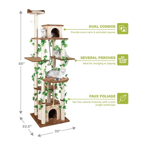 Go Pet Club 216 cm Forest Cat Tree - product detail 4