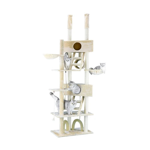 Go Pet Club 269 cm Extended Adjustable Cat Tree Condo - FC03