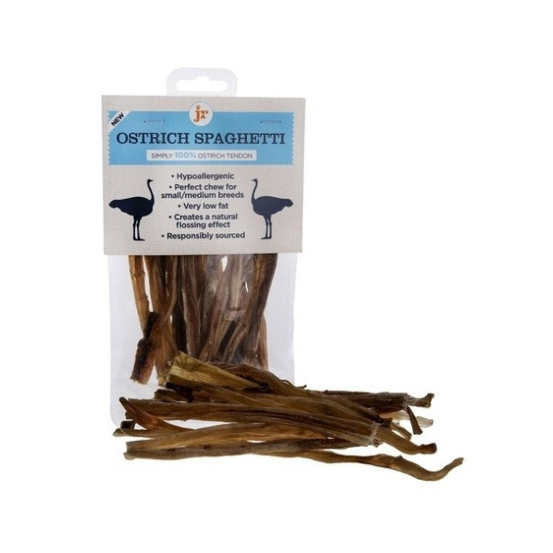 JR Pet Products Ostrich Spaghetti dog chew treats 80g
