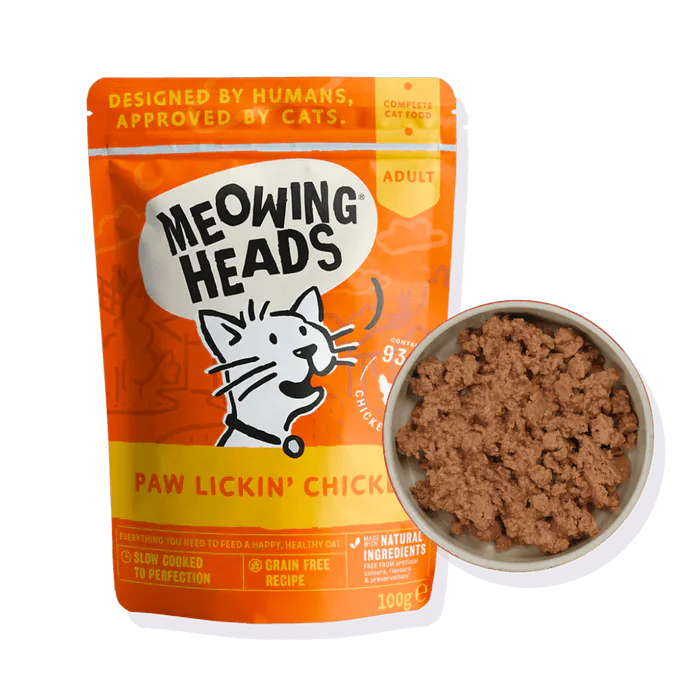 Meowing Heads Paw Lickin' Chicken Adult Wet Cat Food — 100 g product view