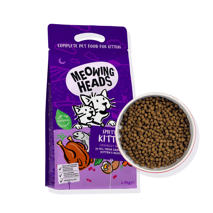 Meowing Heads Smitten Kitten Dry Kitten Food — 1.5 kg product view