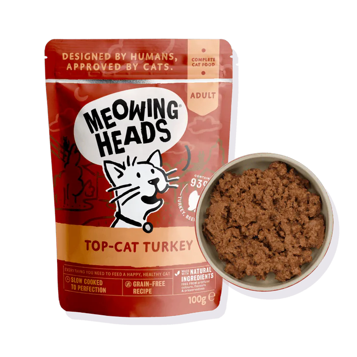Meowing Heads Top-Cat Turkey Adult Wet Cat Food — 100 g product view