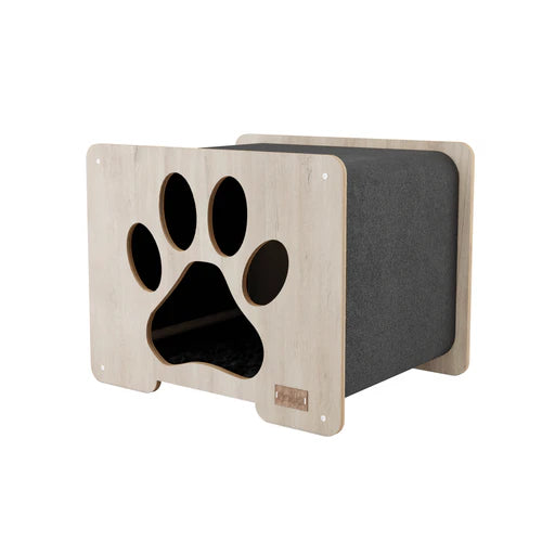 Noba Origin Scratchable Hut Cat Hideout - Color Grey