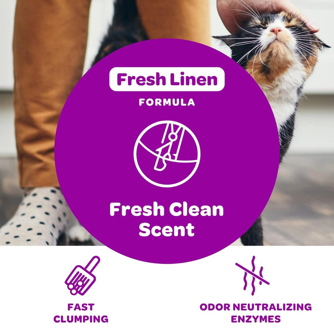sWheat Scoop Fresh Linen Natural Cat Litter - Fast Clumping 