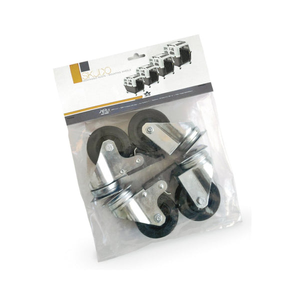 Detachable wheels set for Skudo pet carriers – mobility upgrade for travel in UAE