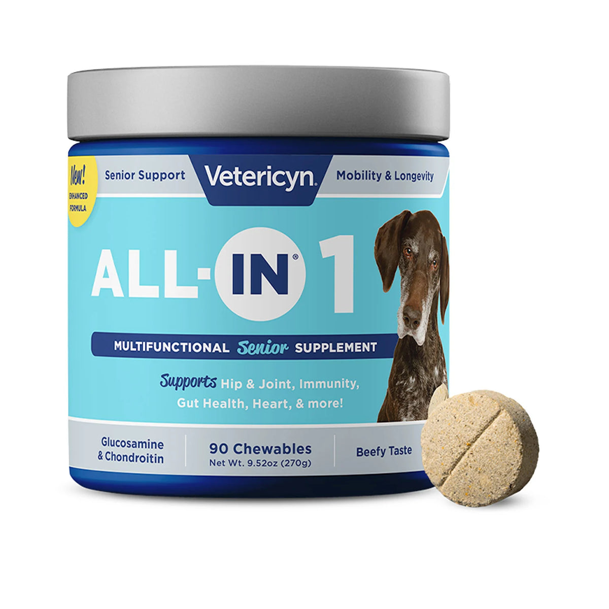 Vetericyn ALL-IN 1 Multifunctional Dog Supplement — Senior front packshot