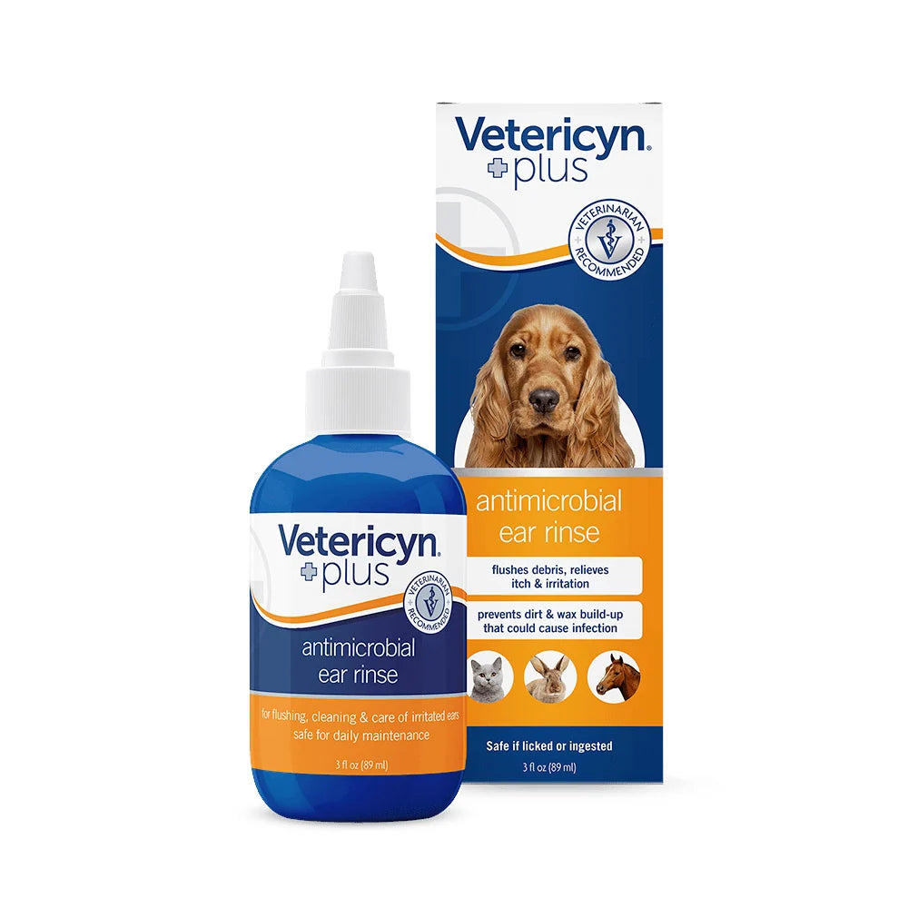 Vetericyn Plus All Animal Antimicrobial Ear Rinse — 3 oz front packshot