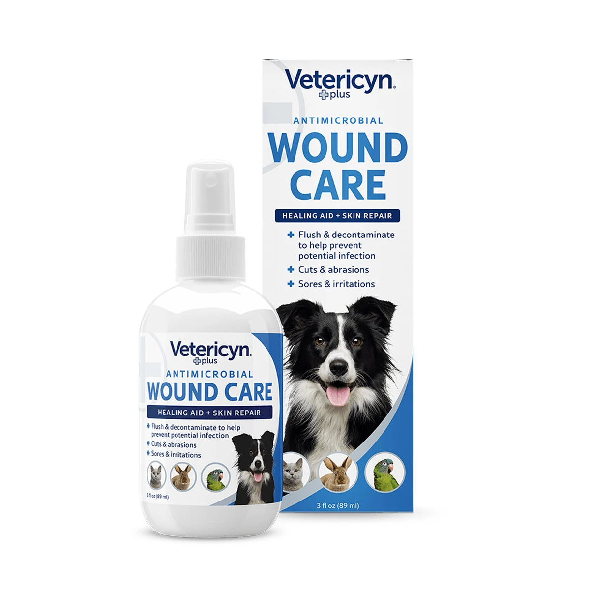 Vetericyn Plus All Animal Antimicrobial Wound Care — 3 oz front packshot